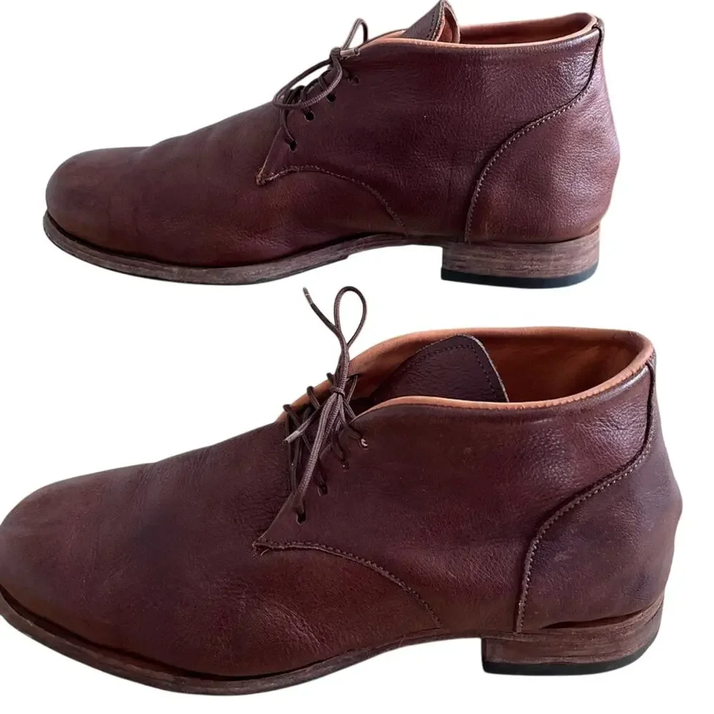 Hand Crafted Leather Shoes Mens Chukka Soft Leather Upper & lining Lace Up